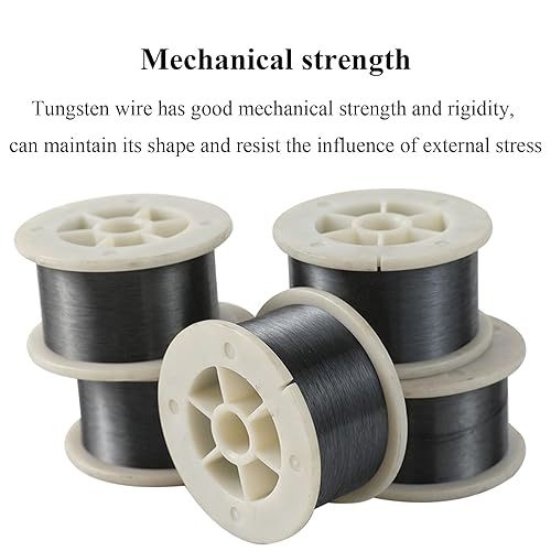 Diameter 0,02 mm 99,95% wolfraam fijne draad, 1000 m lang hoogzuiver metaal wolfraam draad gereinigd en rechtgetrokken