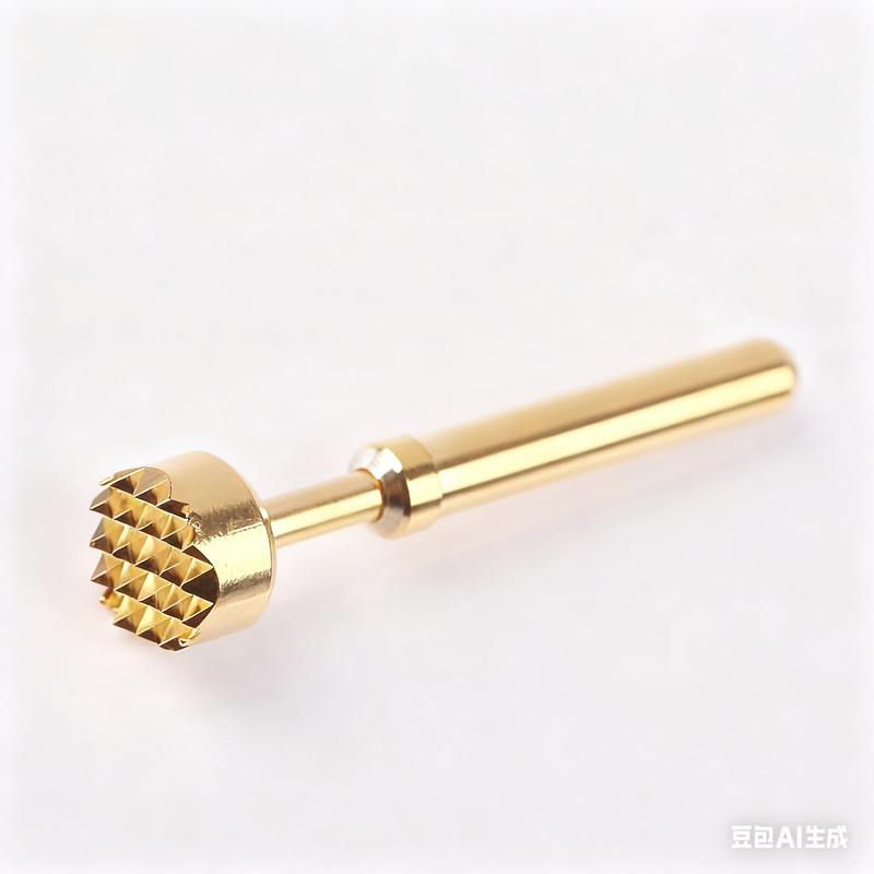 Customized Gold Plated Spring Test Probe with 1.90mm Pitch and 1.35mm/1.40mm Mounting Hole for PCB ICT Testing
