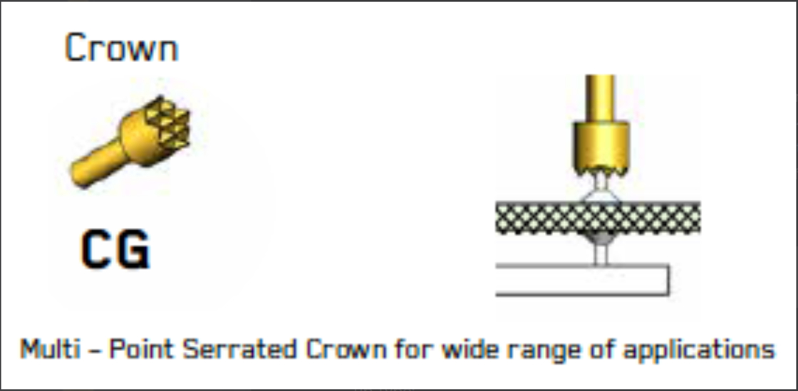 100 ml veerproefsonde met kroonpunt en BeCu-stomp voor een hoge slagnauwkeurigheid
