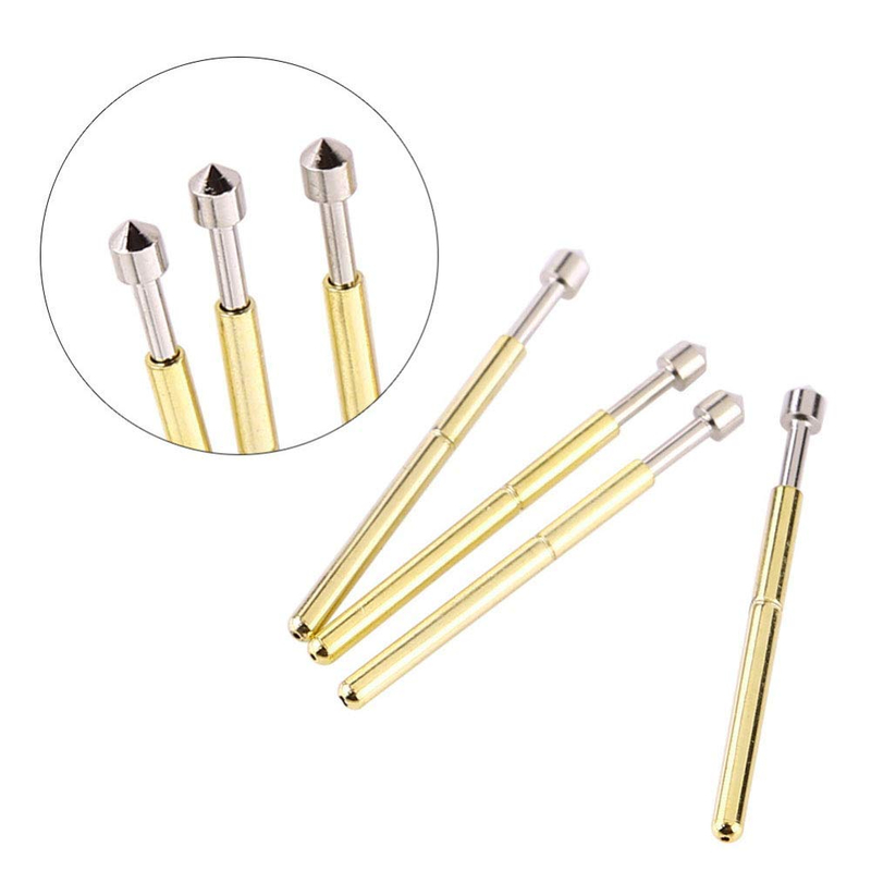 P75-E2 Veerproefsonde met een kegelkop van 1,3 mm en een buisdiameter van 1,02 mm voor 3A-PCB-tests