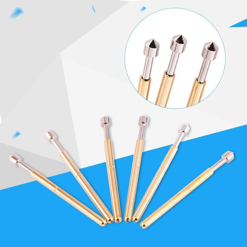 Pogo-pin met 3A-stroom 50mΩ weerstand en 2,5 mm slag voor PCB-testen