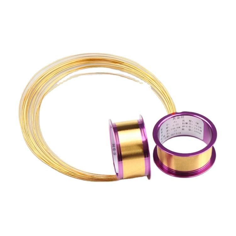 0.025 mm Diameter Gold Bonding Wire voor halfgeleiderverpakkingen en micro-elektronica toepassingen